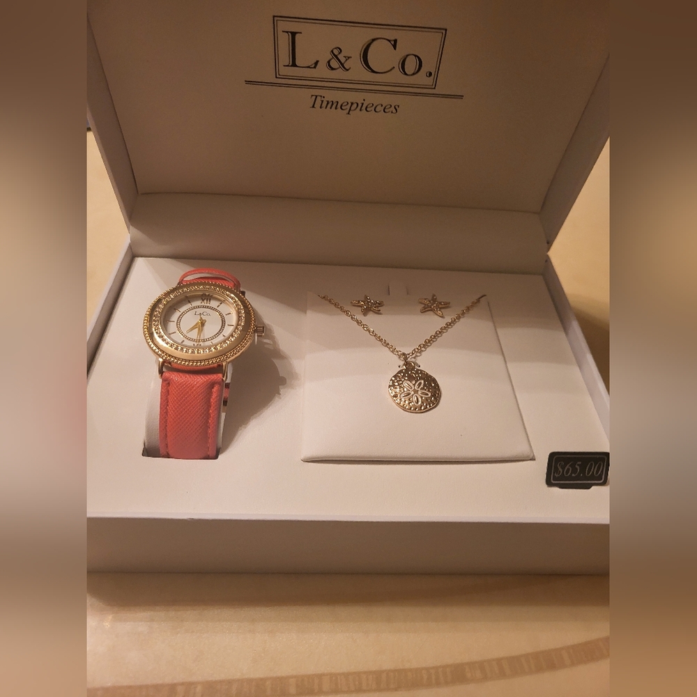 L & Co. Watch and jewelry set